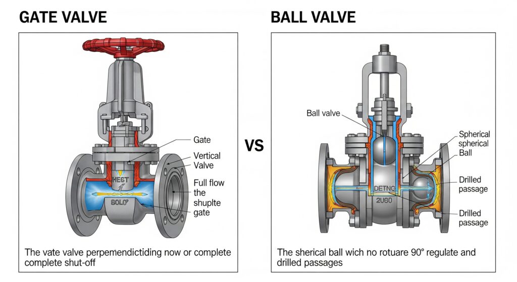 gate valve vs ball valve